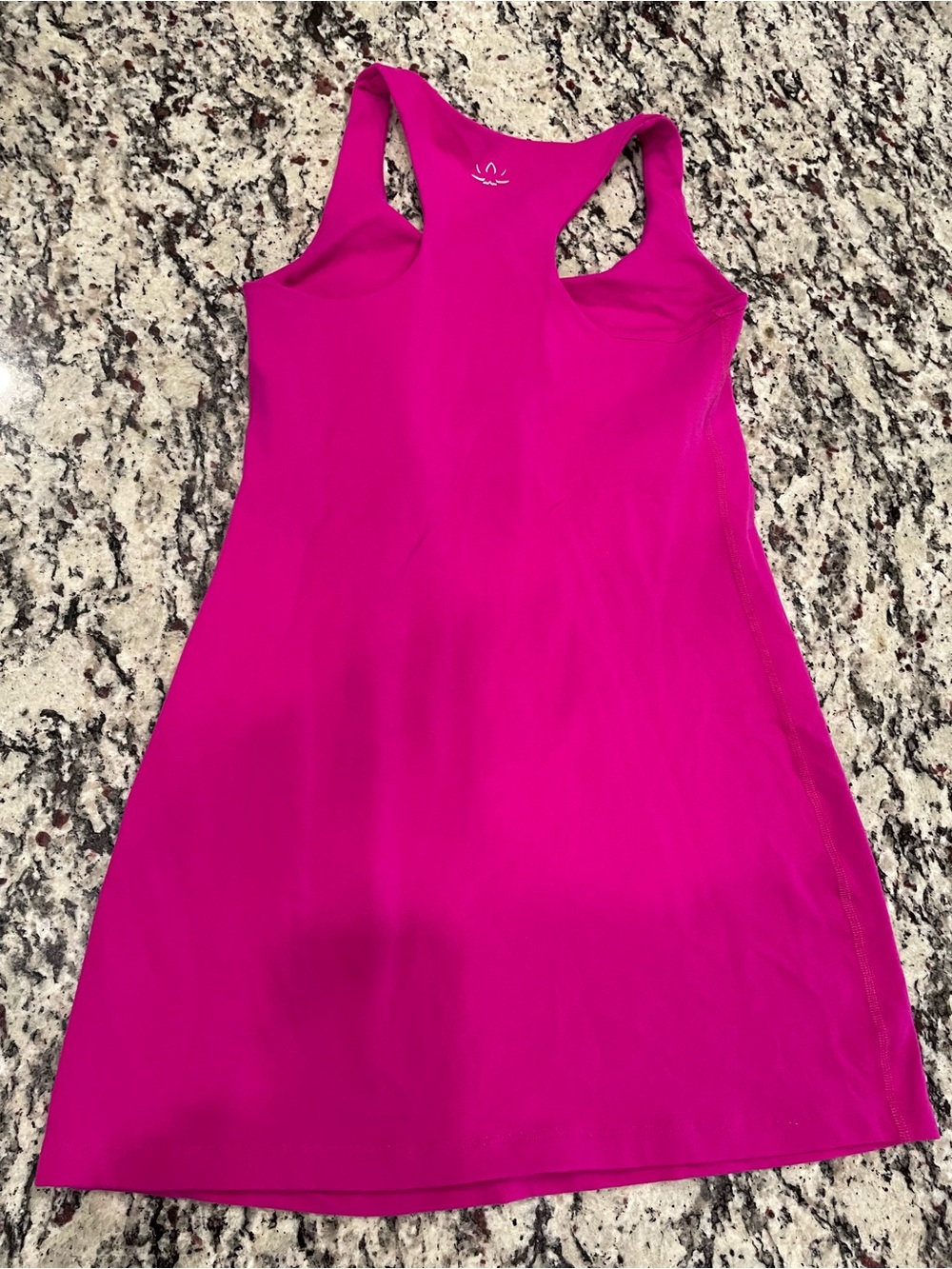 Beyond Yoga Bright Fuchsia Racerback Tank Dress